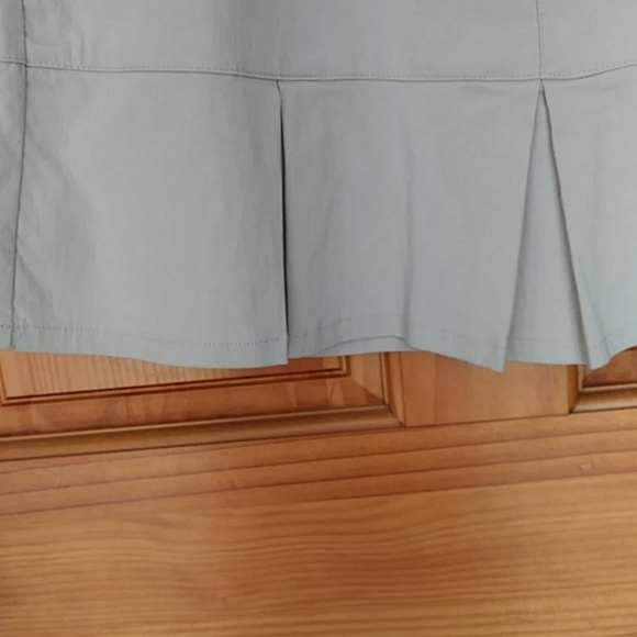 Stretch Western Pleated Silver Accent Gray Skirt - Picture 7 of 12